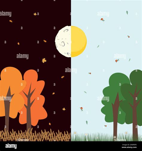 Fall season time in Stock Vector Images - Alamy