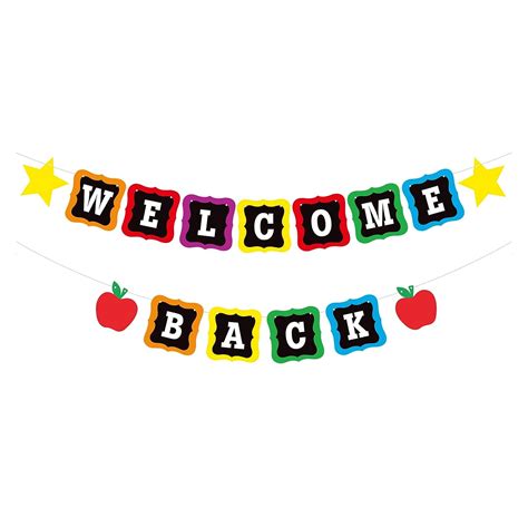 YQUQWN, Welcome Back Banner-10 Feet, No DIY, Welcome Back to School ...