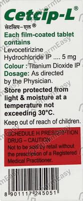 Cetcip-L Tablet: Uses, Side-effects, Price, Dosage & More Info - PharmEasy