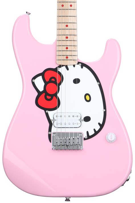 Squier x Hello Kitty Stratocaster Electric Guitar - Pink with Maple ...