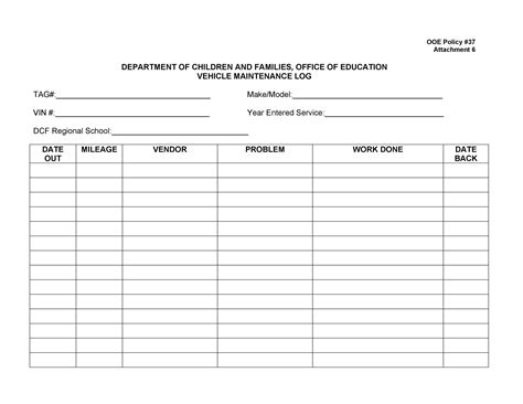 Truck Maintenance Template, Download this truck maintenance checklist template design in word ...