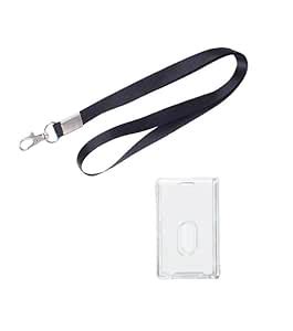 ADA Vertical Card Badge Holder Transparent Plastic ID Card Protector ...