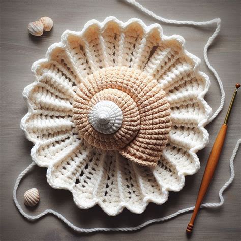 21 Crochet Seashell Patterns For Beginners - DIYsCraftsy
