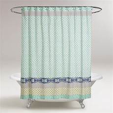 Blue And Green Shower Curtain by Blue And Green Daelynn Shower Curtain World Market Blue And Green Shower Curtain