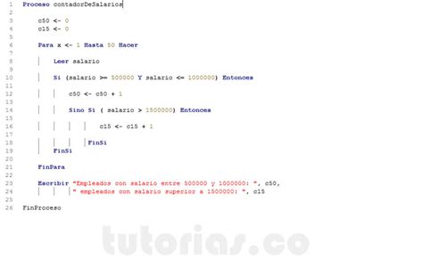 Image result for Contador En PSeInt