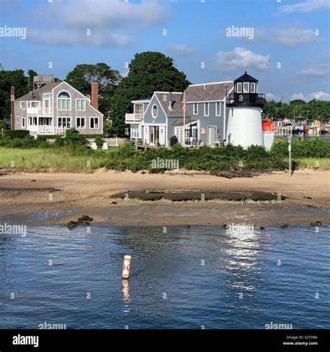 Hyannis Harbor Lighthouse, Lewis Bay, Hyannis, Cape Cod, Massachusetts ...