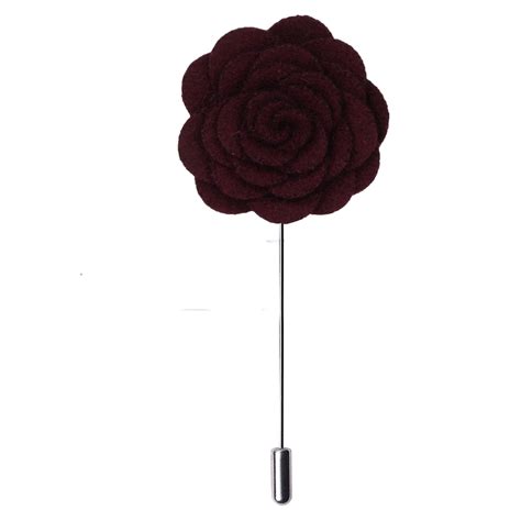 Buy Peluche Blooming Charm - Maroon Colored Brooch/Lapel Pin for Men at ...