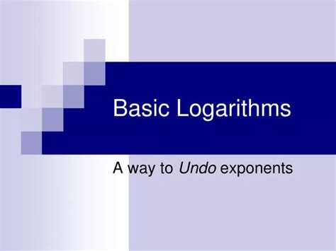 Image result for Basic Logarithms