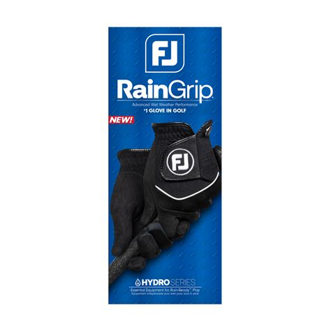 FootJoy Men’s Rain Grip Golf Glove - Left Hand - Black/Assorted ...