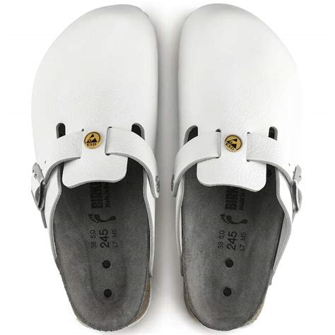 Boston ESD Natural Leather in Color White | BIRKENSTOCK Philippines