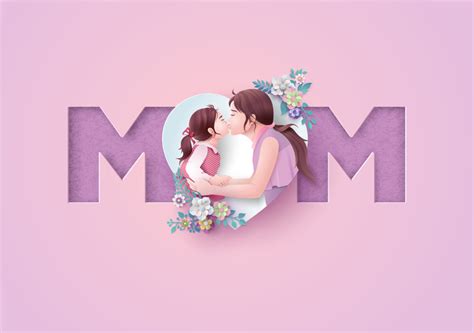 7款母亲节母女亲子插图矢量素材_免费下载_百度网盘