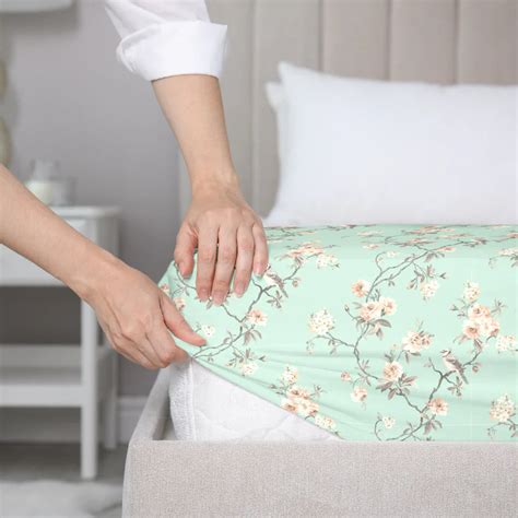 Elastic Bedsheets King & Queen Size | Cotton Fitted Bedsheet – Blue Dahlia