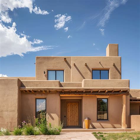 Modern Pueblo-Style Home Southwestern Elegance in 2024 | Pueblo style ...