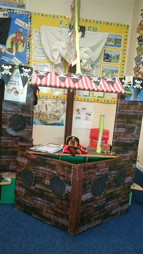 Pirate ship role play area ks1 | Pirate activities, Pirate crafts, Pirates