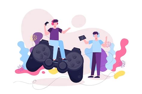 Характер игры концепции видеоигры | Бесплатно векторы
