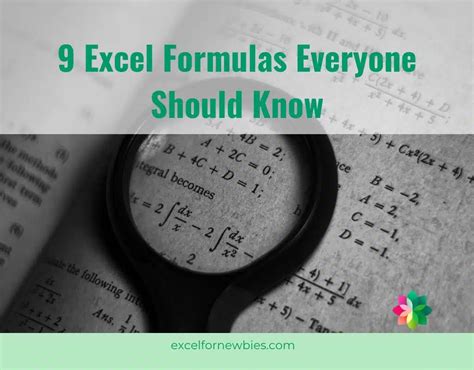 Excel-Formula Tutorial Complete 的图像结果