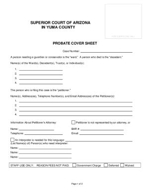 Fillable Online PROBATE EMERGENCY AUTHORITY FOR FUNERAL AND BURIAL ...