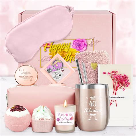 Amazon.com: Birthday Gifts for Women Happy Birthday Gift Basket for ...