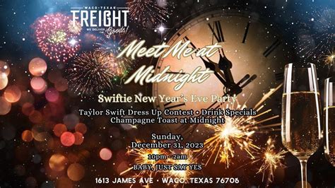 Meet Me At Midnight: Swiftie New Years Eve Party, Freight Bar, Waco, 31 ...