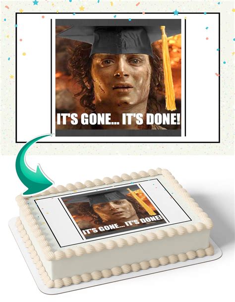 The Lord of the Rings Frodo Baggins Graduation Congratulations You Did ...