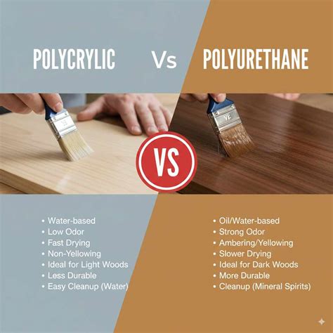Polycrylic Vs Polyurethane: Ultimate Finish Showdown