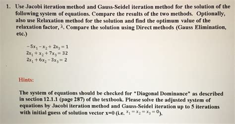 Image result for Gauss Jacobi Method Example