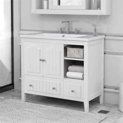 Buy Recaceik 36 inch Bathroom Vanity and Sink, Wood Cabinet Basin ...
