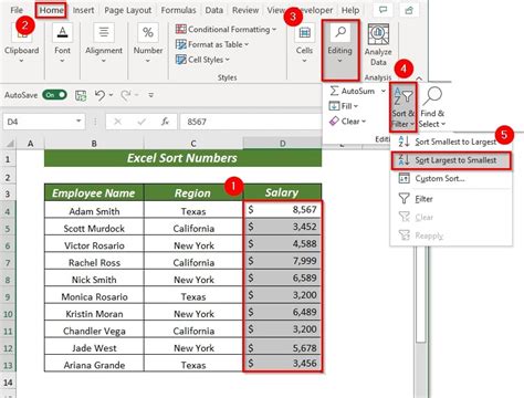 Image result for Excel Sort Data Amount