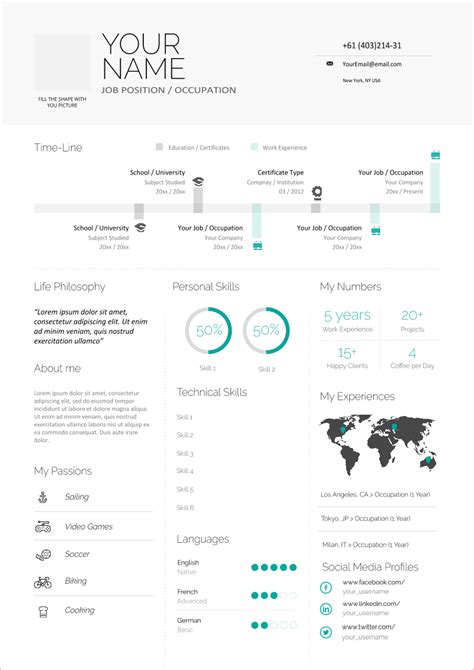 55 Free Modern Resume / CV Templates - Minimalist, Simple & Clean Design