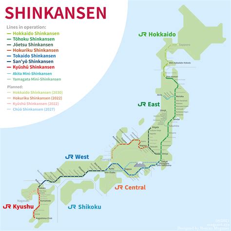 The Shinkansen map (English/Japanese) and map of proposed Shinkansen lines : r/TransitDiagrams