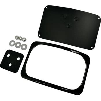 2030-0628 Drag Specialties MOUNT 3HOLE LIC PLT BLK | 2030-0628 1個 DRAG ...