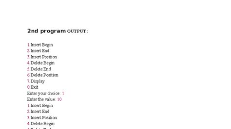 DS 3, 4, 5 Programs: Circular Linked List & Stack Operations - Studocu