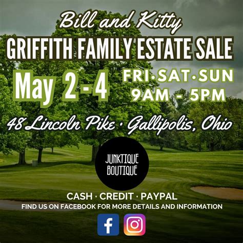 Bill & Kitty Griffith Family Estate Sale, 48 Lincoln Pike, Gallipolis ...