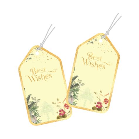 Best Wishes Tags for Gifts and Celebrations in Golden Foil. Shop ...