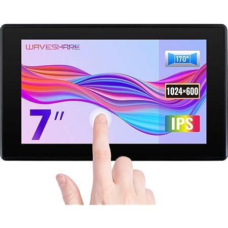 Waveshare 7inch HDMI LCD (H) (with case) 1024x600 Resolution Monitor ...