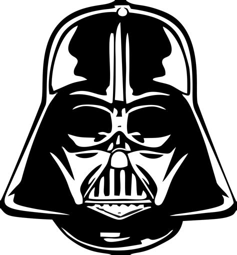 Darth Vader Face Coloring Page