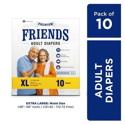 Buy CIR ADULT DIAPER PANTS XL, WAIST SIZE 100-150CMS(40-59INCHES) 10S ...