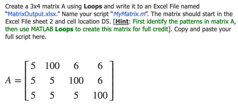 Image result for Creating a Matrix Using for Loops