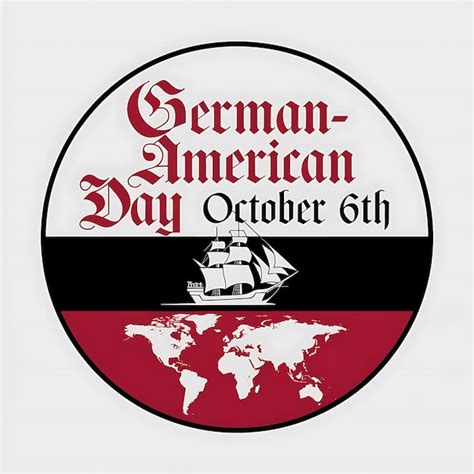 German american day celebration poster vector image illustration ...