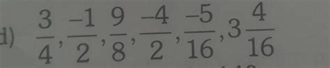 5 arrange the following rational numbers in descending order (d)3/4,-1/ ...