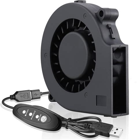 GDSTIME 75mm USB Fan, 2.95" Blower Fan, 5V DC Brushless Cooling Fan for ...