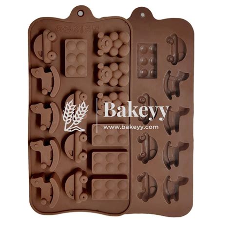 Chocolate Silicon Mould | Teddy Bear Hemisphere Vehicle Horse Multiple