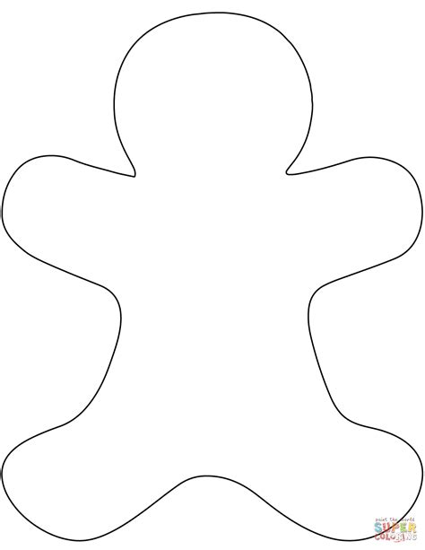 Gingerbread Person Outline