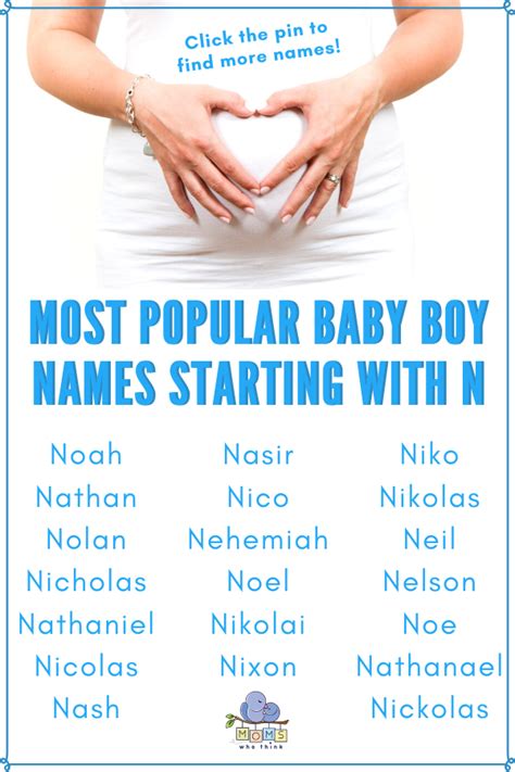 Unique Baby Boy Names That Start With N | Baby boy names, Unique boy ...