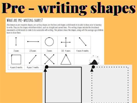 Image result for Pre Writing Shapes