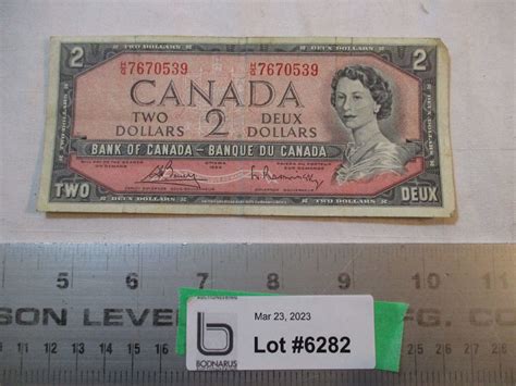 1954 Canadian Two Dollar Bill - Bodnarus Auctioneering