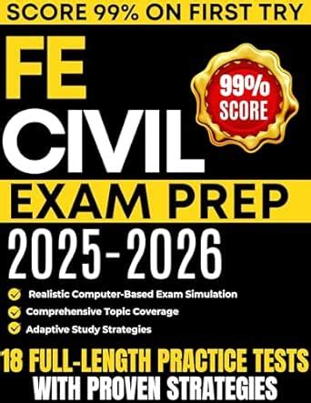 FE CIVIL EXAM PREP 2025-2026: Mock Tests • Practice Questions | NCEES ...