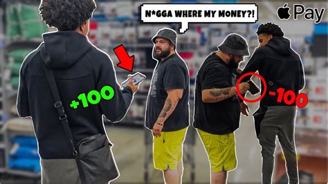 Fake Apple Pay Sound Prank!!! {GONE WRONG} *HE TOOK MY PHONE!*😱 - YouTube