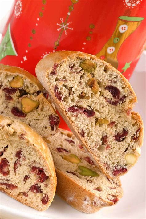 Cranberry Pistachio Biscotti Recipe | MyGourmetConnection
