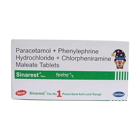 Sinarest New - Strip of 15 Tablets : Amazon.in